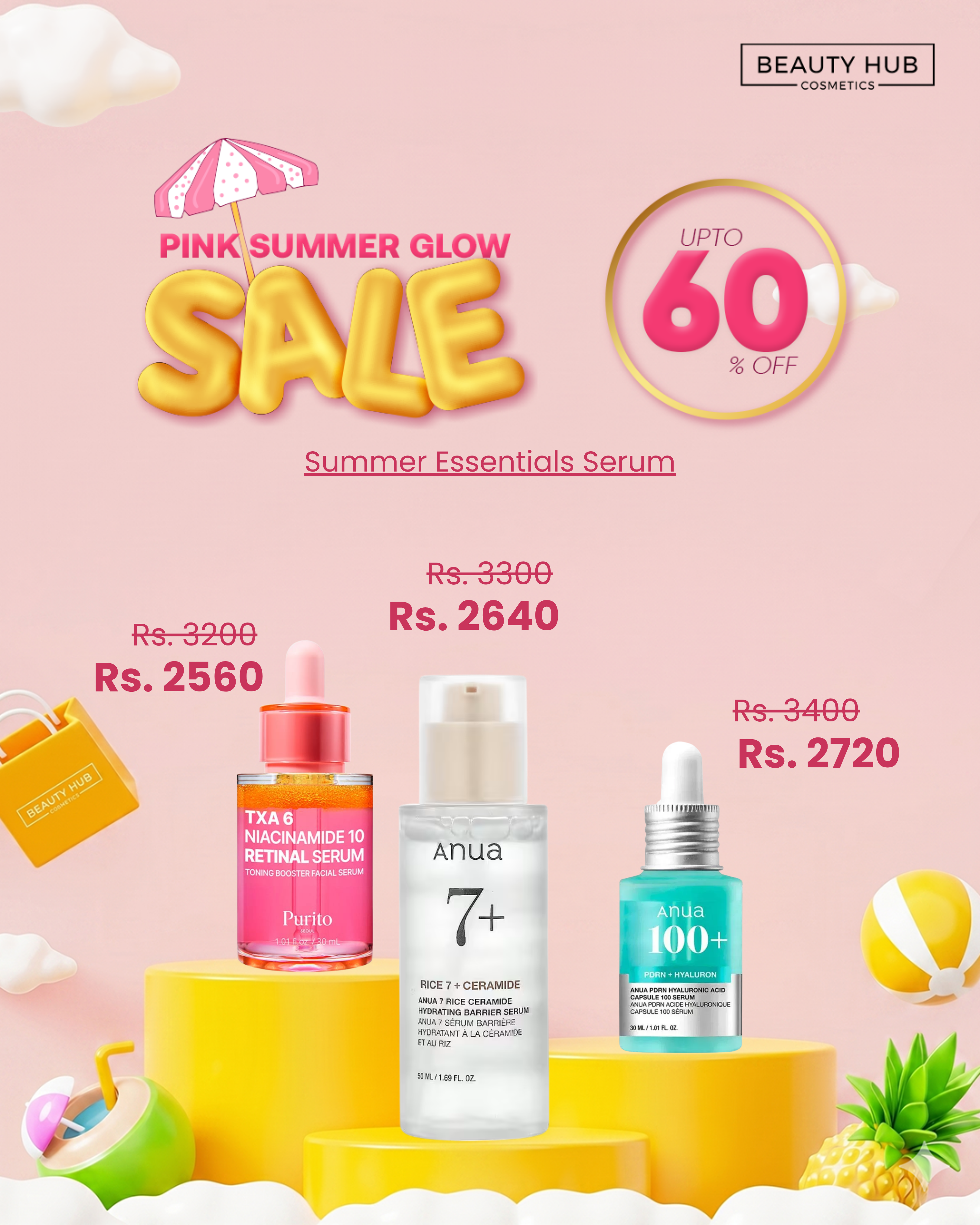 Pink glow summer sale
